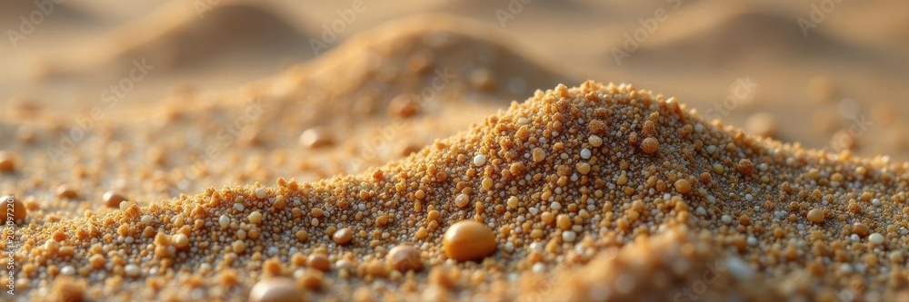 Fototapeta premium Close-up of damp sand and tiny gravel, seamless , minimal, pattern, smooth stones
