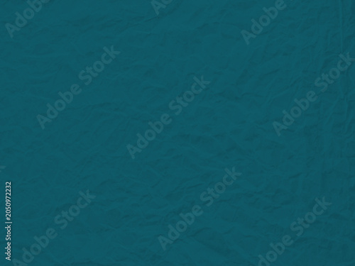 Dark teal wrinkled paper background, crumpled blank rough textured texture wallpaper background backdrop backgrounds high quality paper tone abstract pattern closeup deep tone empty