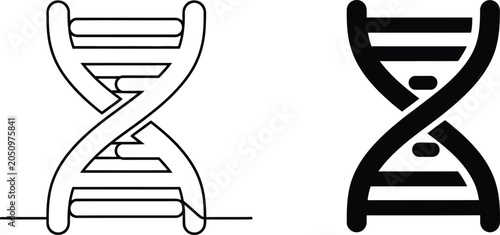 Photography Dna double helix structure illustrations