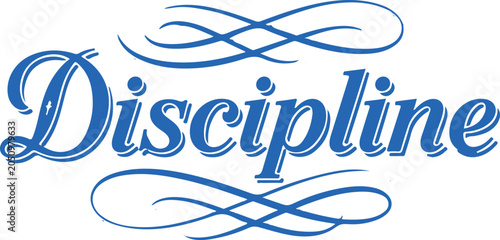 Foto Discipline typography design