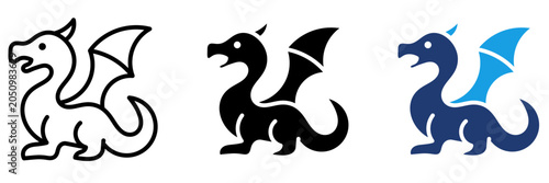 Photography Tabletop RPG Dragon Icons