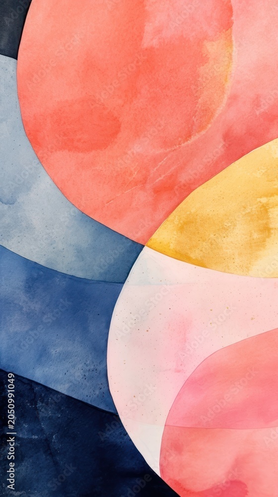 Obraz premium Abstract painting palette shape.