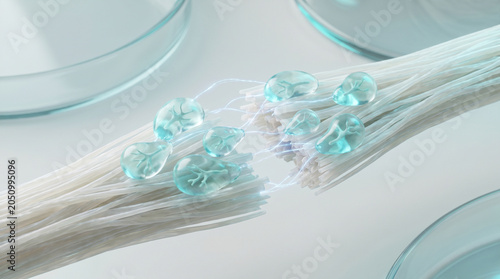 Synthetic Xenobots Repairing Neural Tissue Gap In Clean Biomedical Section