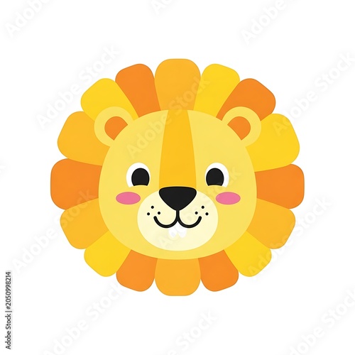 Cute smiling yellow teddy bear with heart.