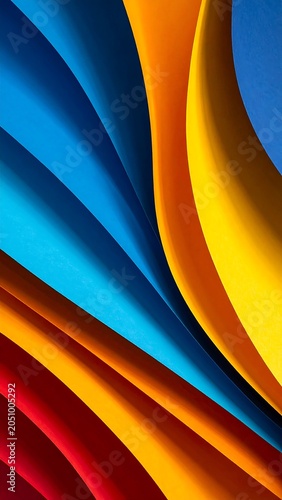 Vibrant Abstract Colorful Waves Background Design.