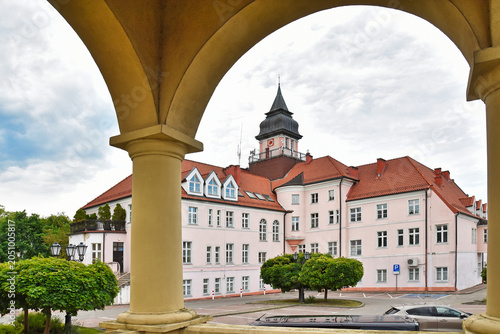 Neo-Baroque town hall in Iława, Poland