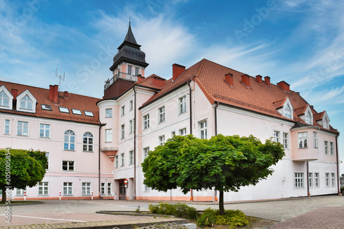 Neo-Baroque town hall in Iława, Poland