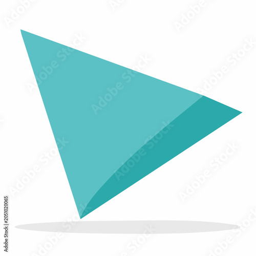 Teal Triangle Arrow Icon