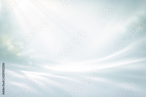 Soft light background with sun rays and ethereal bokeh for clean minimal abstract designs