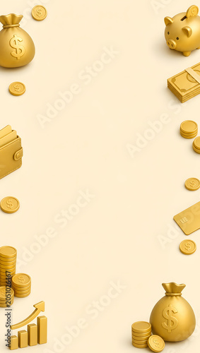 Gold Coins and Financial Frame Design