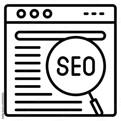 Canvas Print Search Console Icon
