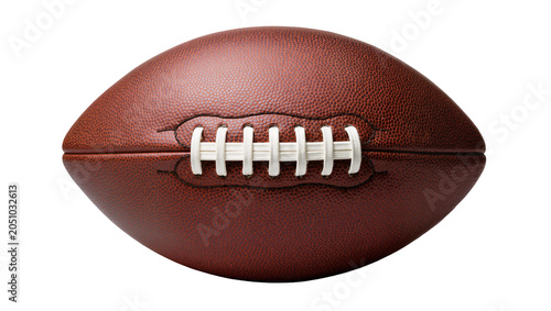 Photography Brown American Football with White Laces