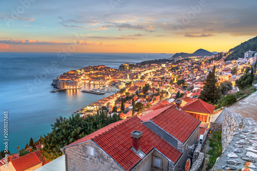 Obraz na płótnie Dubrovnik, Croatia at Golden Hour