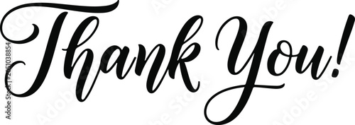 Photography Elegant thank you silhouette message