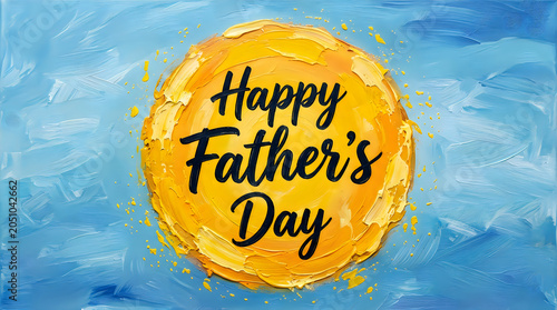 Happy father's day sunburst graphic design