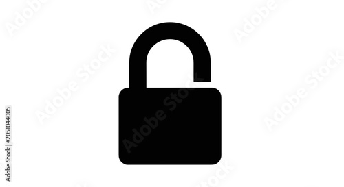 Black padlock icon symbolizing security and protection 3.
