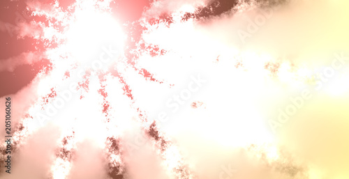 Radiant warm light explosion background with explosion radiance background