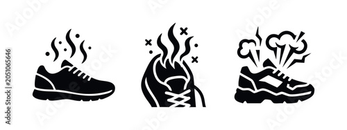 Quadro su tela Stinky Shoes Icons