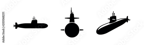 Fotografie Submarine icon set