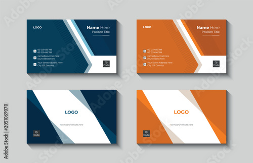 Modern Corporate Business Card Vector Template