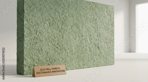 Eco-Friendly Building Material Panel Displayed Indoors