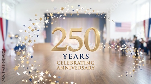 Patriotic anniversary background