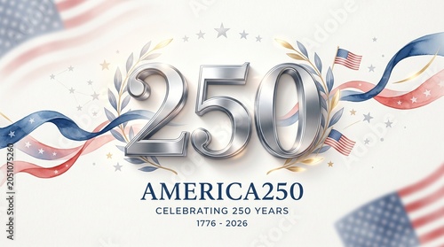 Elegant America250 milestone illustration