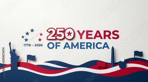 Contemporary patriotic banner