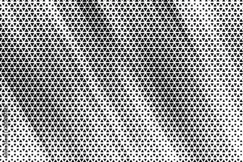 Foto Abstract geometric triangle halftone pattern with central gradient focus point
