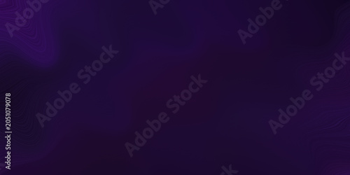 Bild auf Leinwand Dark purple abstract background with subtle wavy lines creating a serene and mysterious gradient effect