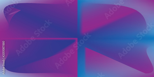 Tableau sur toile The abstract artwork features a divided composition with purple and blue shapes
