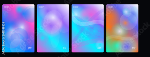 Photos Vibrant abstract backgrounds, colorful gradient textures, neon swirls, psychedel