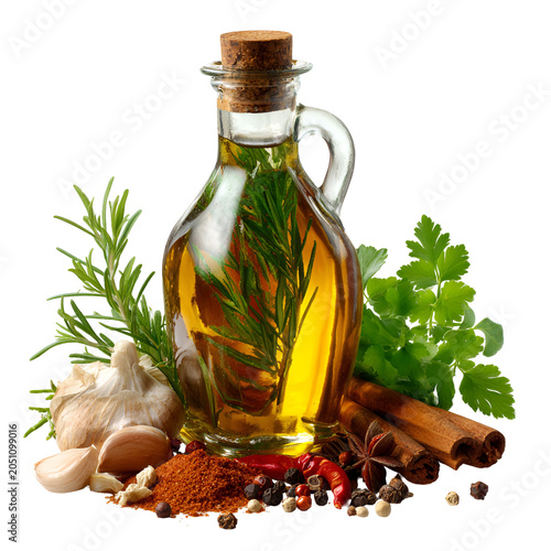olive oil and spices