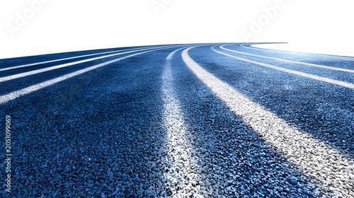 asphalt road in the blue sky
