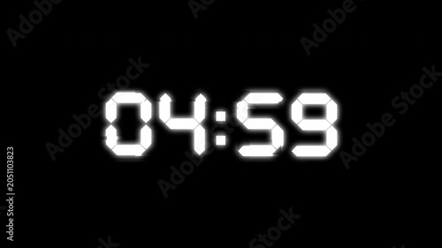 Glitch Countdown from 10 Motion Graphic in 4K