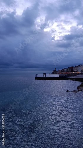sunset over the sea