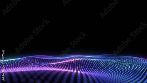 Konstfotografi luminous cyber displacement grid