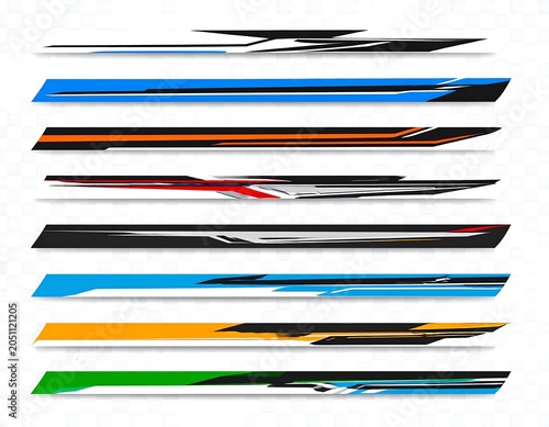 A collection of 10 abstract, colorful, and dynamic graphic designs
