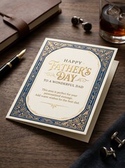 Minimal Father’s Day Printable Greeting Card Design