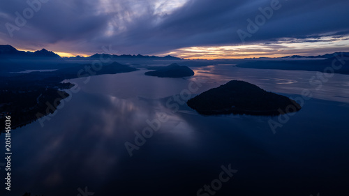 View of Nahuel Huapi lake from above