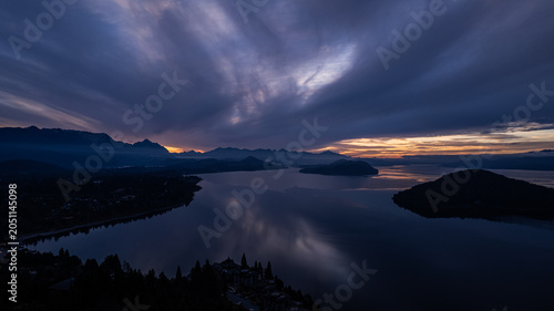 View of Nahuel Huapi lake from above