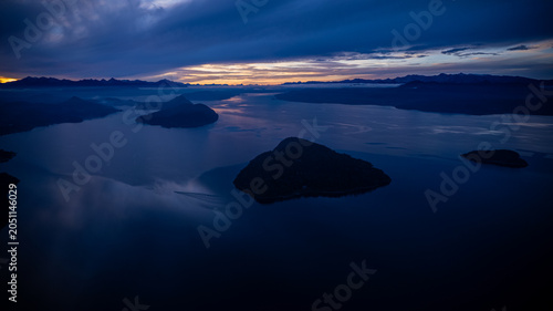 View of Nahuel Huapi lake from above
