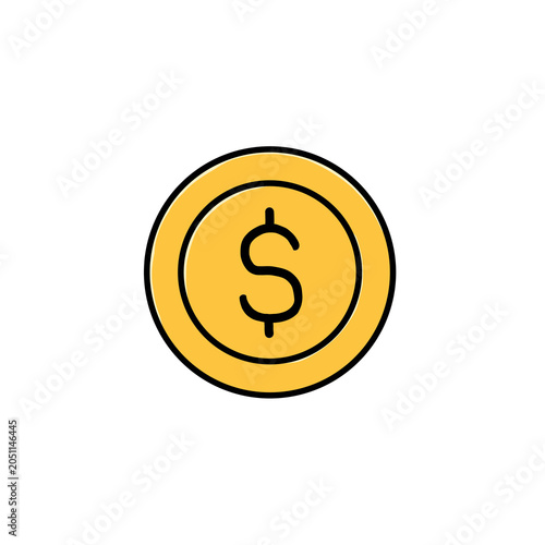 coin dollar sign icon