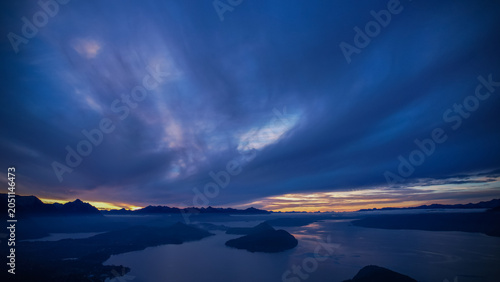View of Nahuel Huapi lake from above