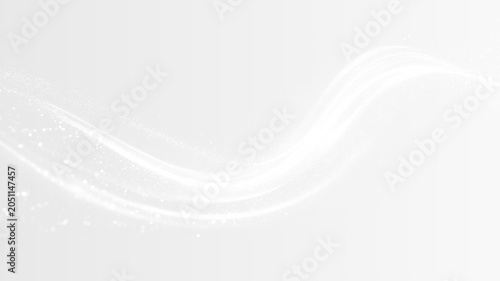 Fotografie Transparent PNG white light wave swirl glowing dust sparkle overlay element with
