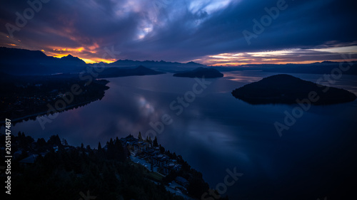 View of Nahuel Huapi lake from above