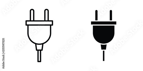 Tableau sur toile Plug icon