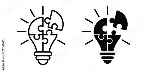 Bild auf Leinwand Problem solving icon