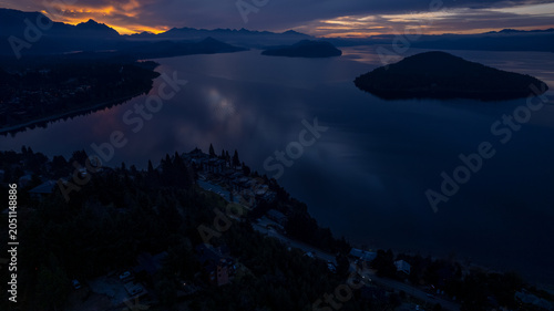 View of Nahuel Huapi lake from above