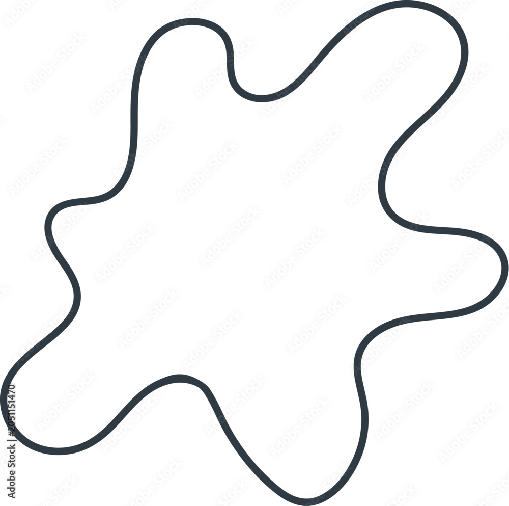 Fototapeta premium Water Blob Doodle